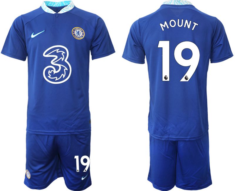 Men 2022-2023 Club Chelsea FC home blue 19 Soccer Jersey